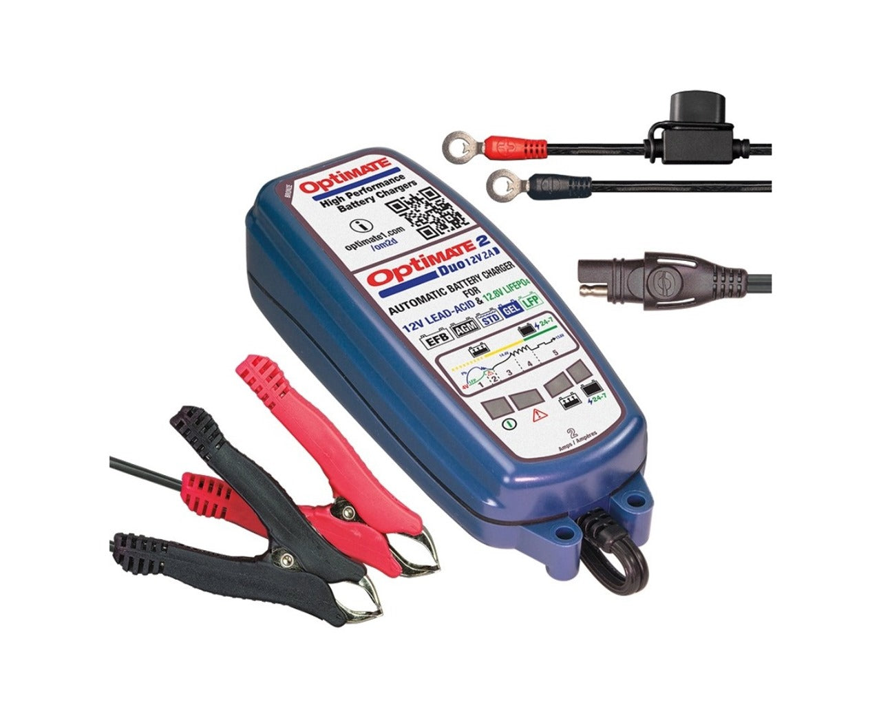Optimate 2 DUO Powersports Charger & Maintainer TM551
