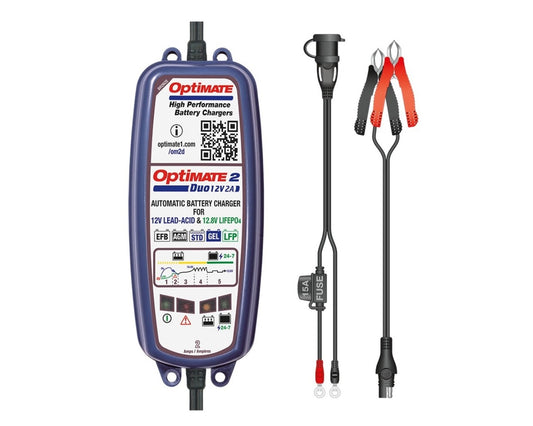 Optimate 2 DUO Powersports Charger & Maintainer TM551