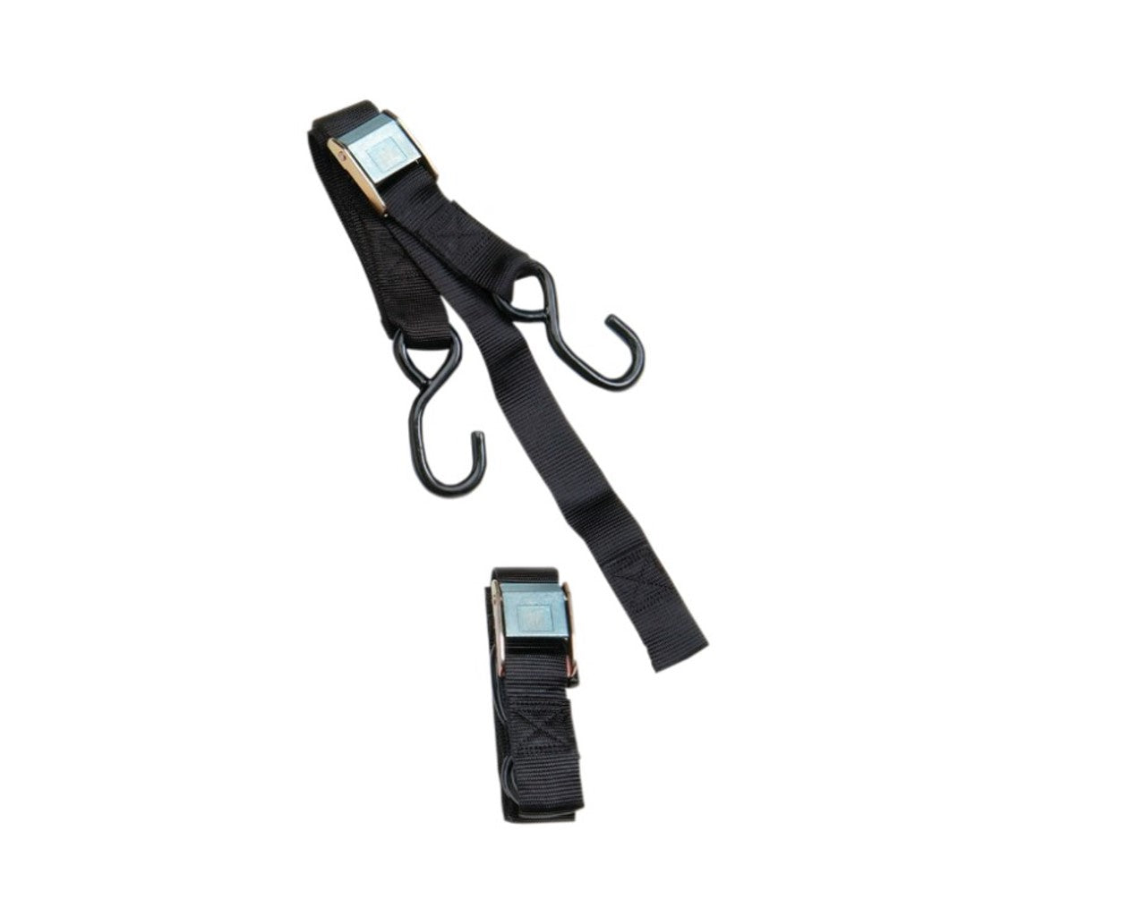 KCS Moto Powersports Heavy-Duty Tie-Downs with Soft Hook 1" x 5 1/2" - Set of 2 Black 3920-0071