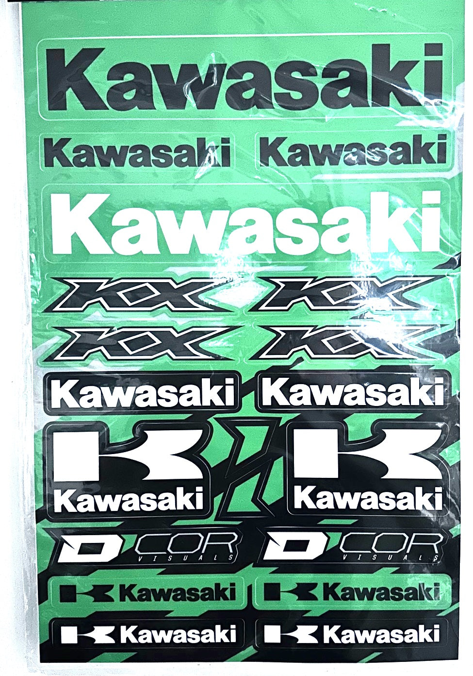 Kawasaki 12Mil KX Supercross Decal Sheet KX Motocross 4320-2241
