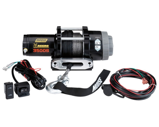 Moose Utility AGGRO 3500lb Synthetic Rope Winch  4505-0762