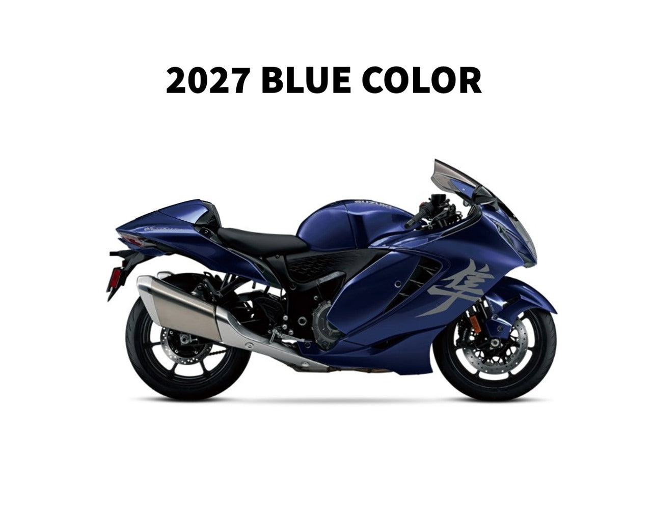 Suzuki OEM Rear Set Cowl 2027 Hayabusa Blue 45500-10L11-DGJ