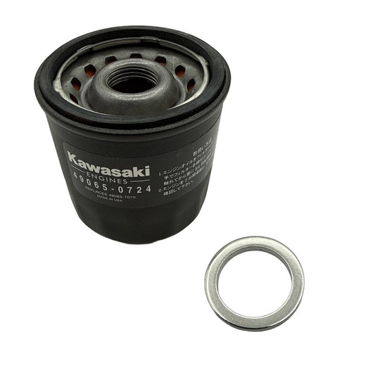 Kawasaki OEM Oil Filter w/ Crush Washer Kit Mule SX 610 4010 49065-0724-KIT