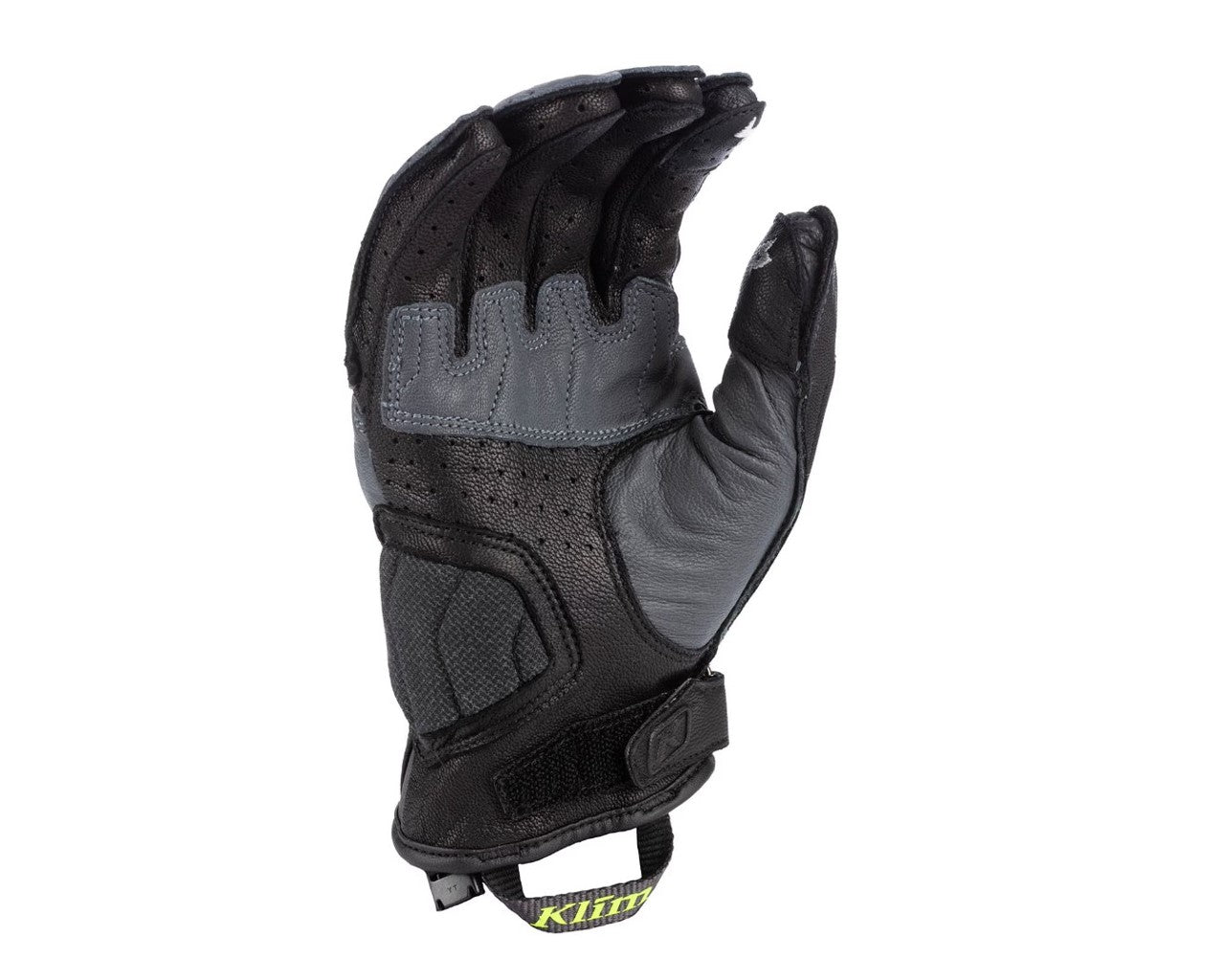 KLIM Induction Vented Motorcycle Glove Asphalt Hi-VIZ 
