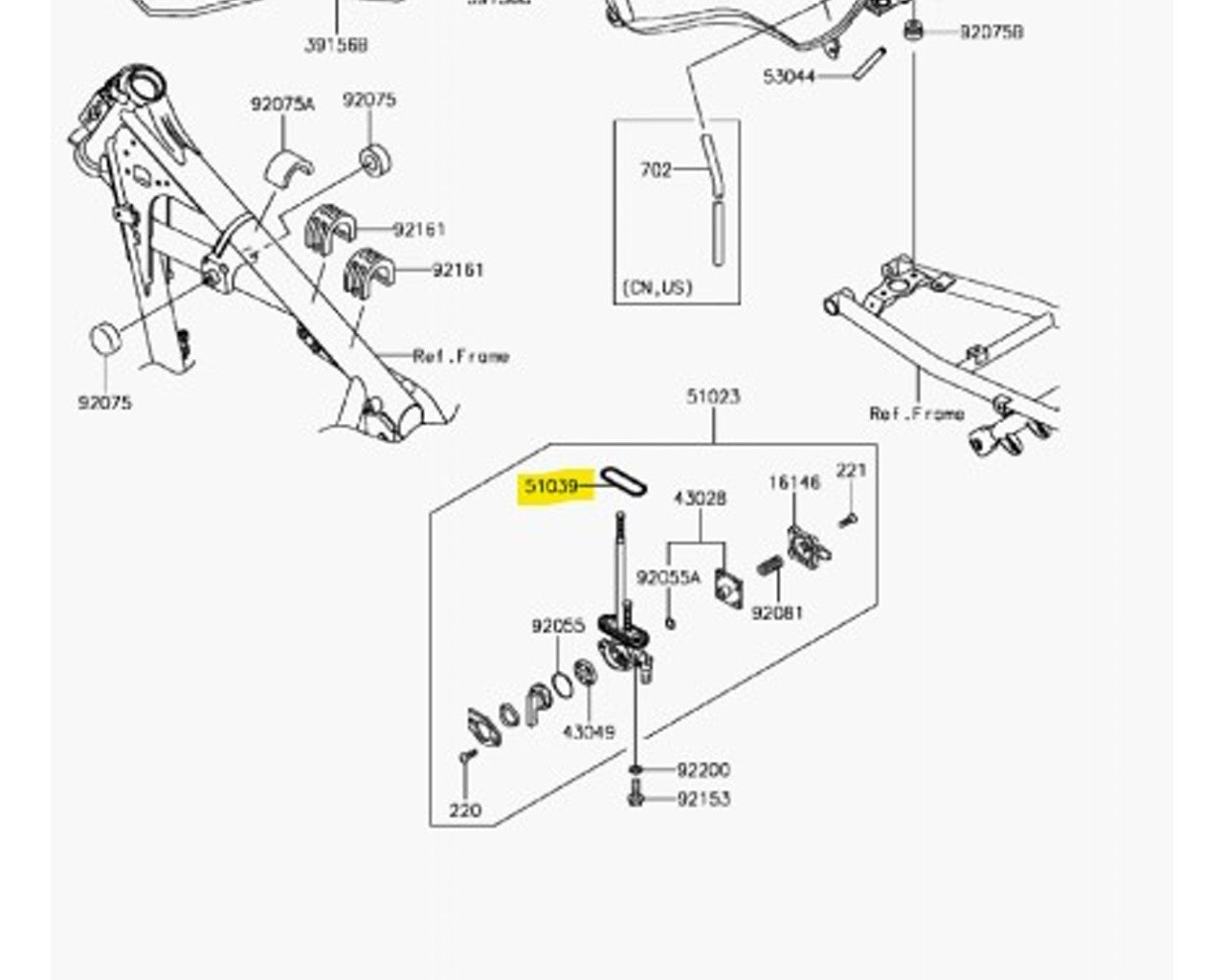 Kawasaki O-Ring - OEM KLR650 2005-2018 Ninja 250 500 51039-003