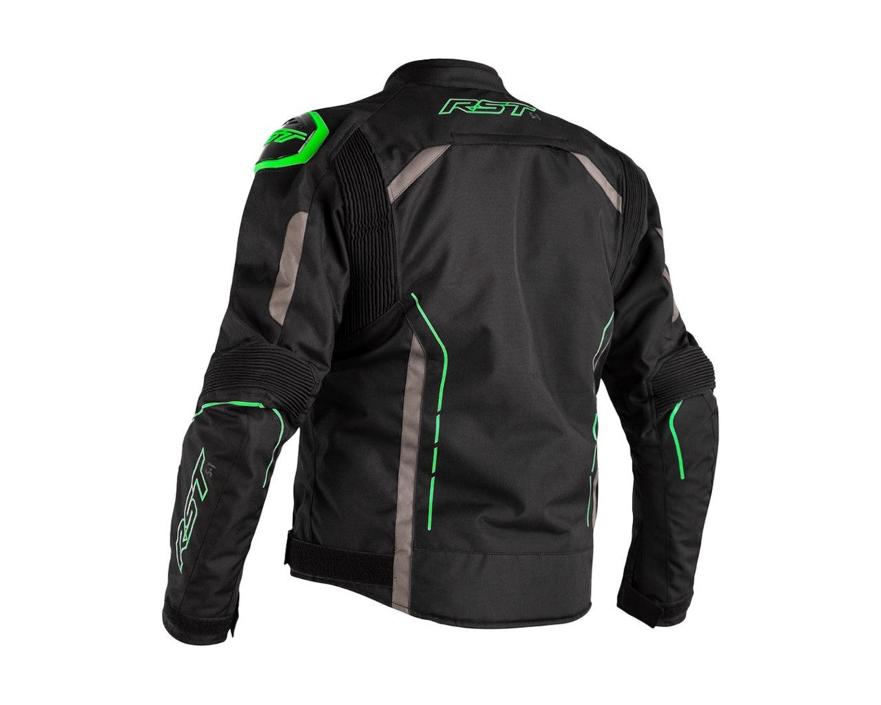 RST S-1 Textile CE Motorcycle Jacket Black/Green 