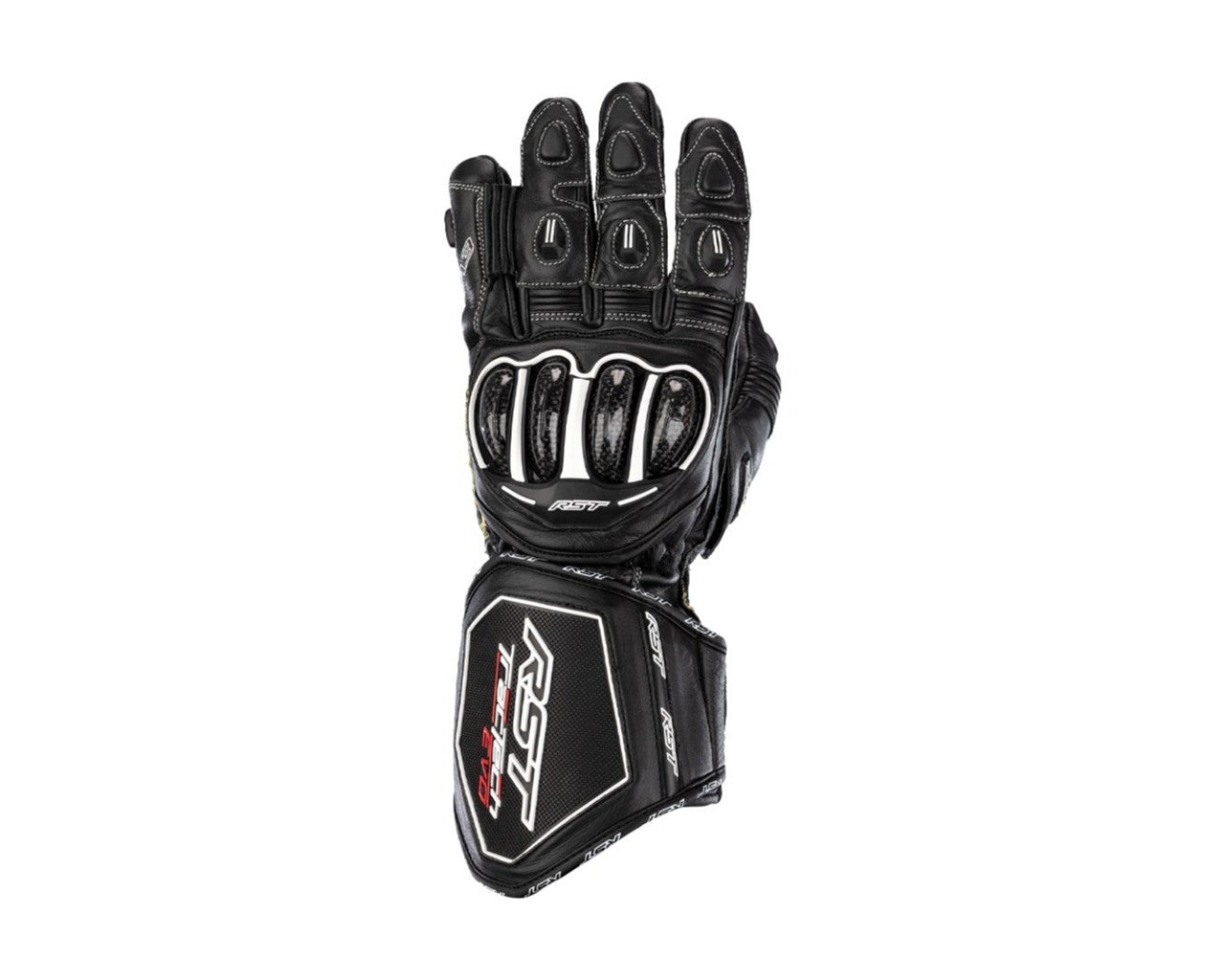 RST Tractech EVO 4 Leather Sport Motorcycle Gloves Black 