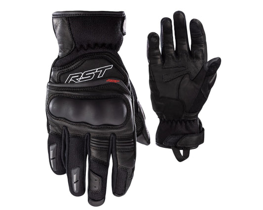 RST Urban Air Leather Mesh CE Motorcycle Glove Black 