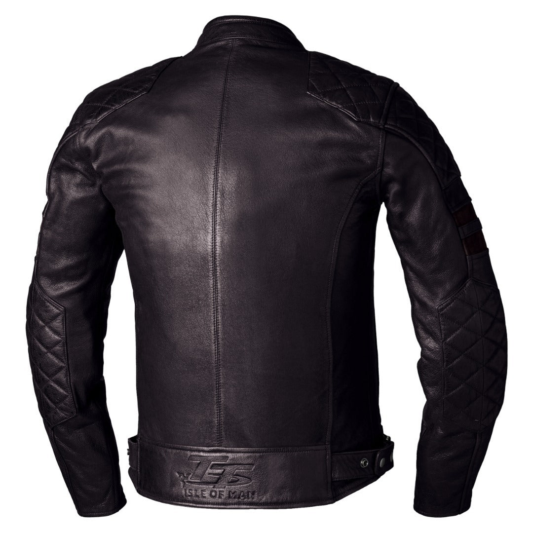 RST IOM TT Hillberry 2 Motorcycle Leather Jacket Brown 