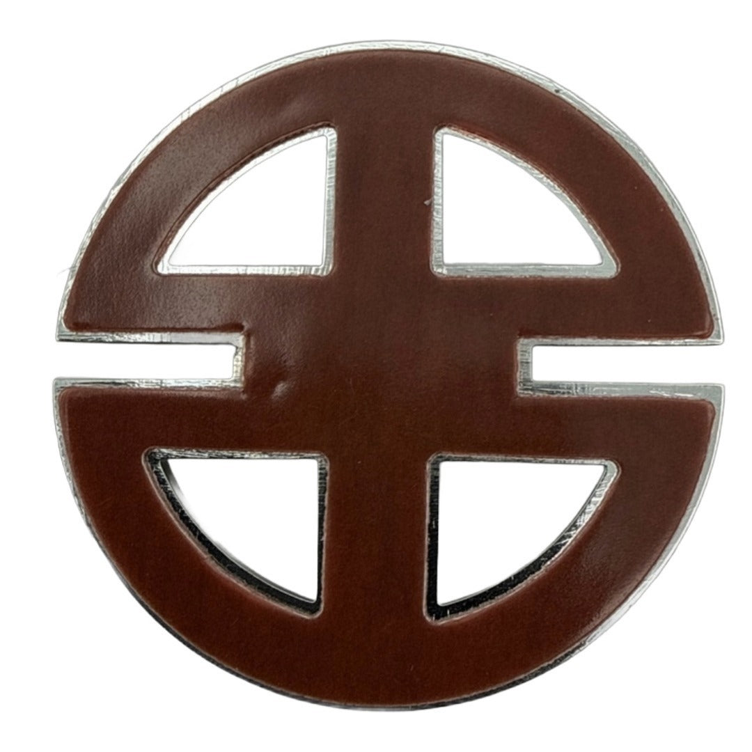 Kawasaki KHI River Mark Logo 3D Emblem - OEM Silver 56054-1557