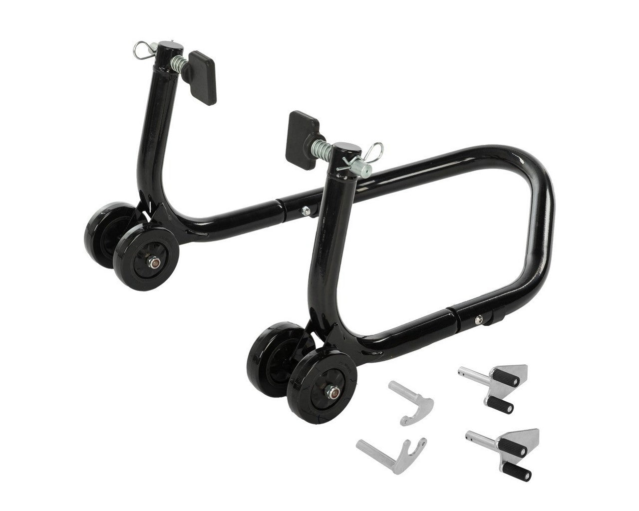 Fire Power Front / Rear Paddock Motorcycle Stand Black 56-08200
