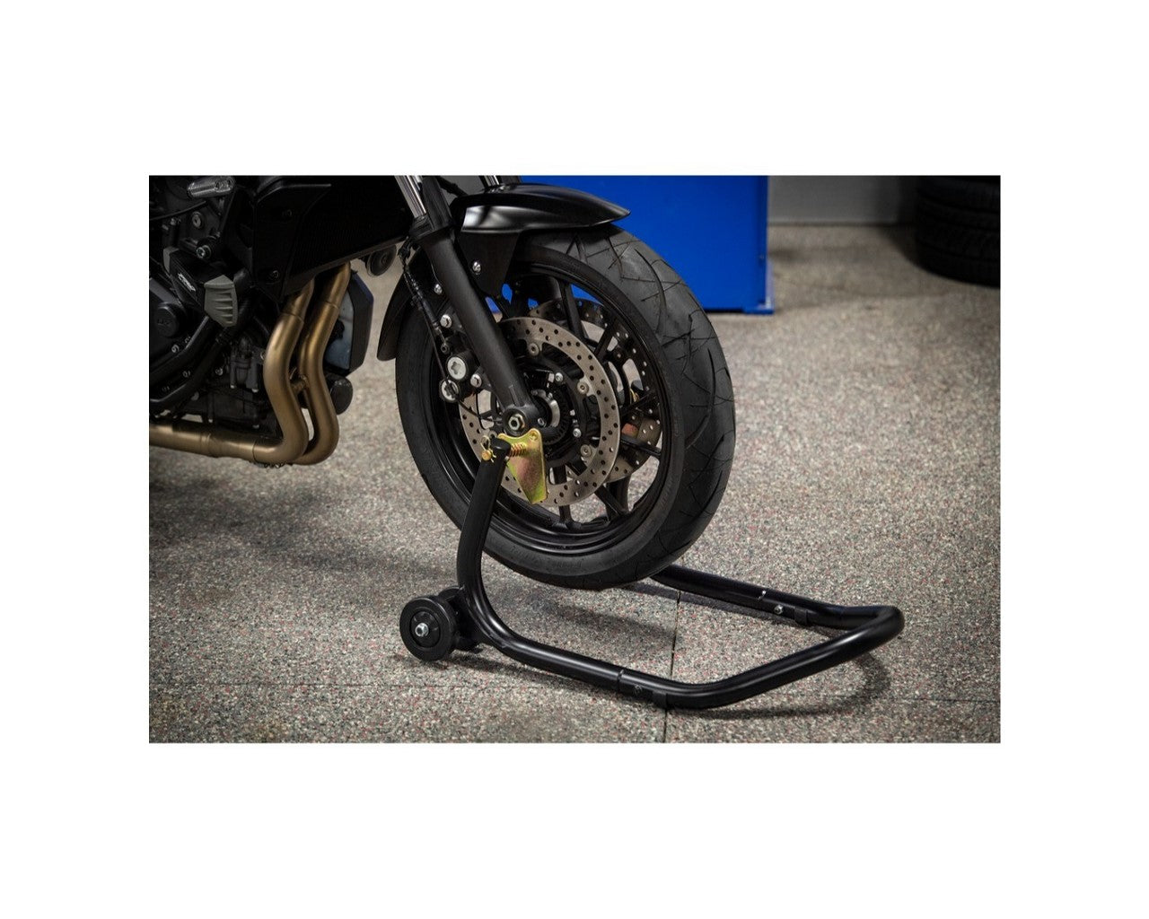 Fire Power Front / Rear Paddock Motorcycle Stand Black 56-08200