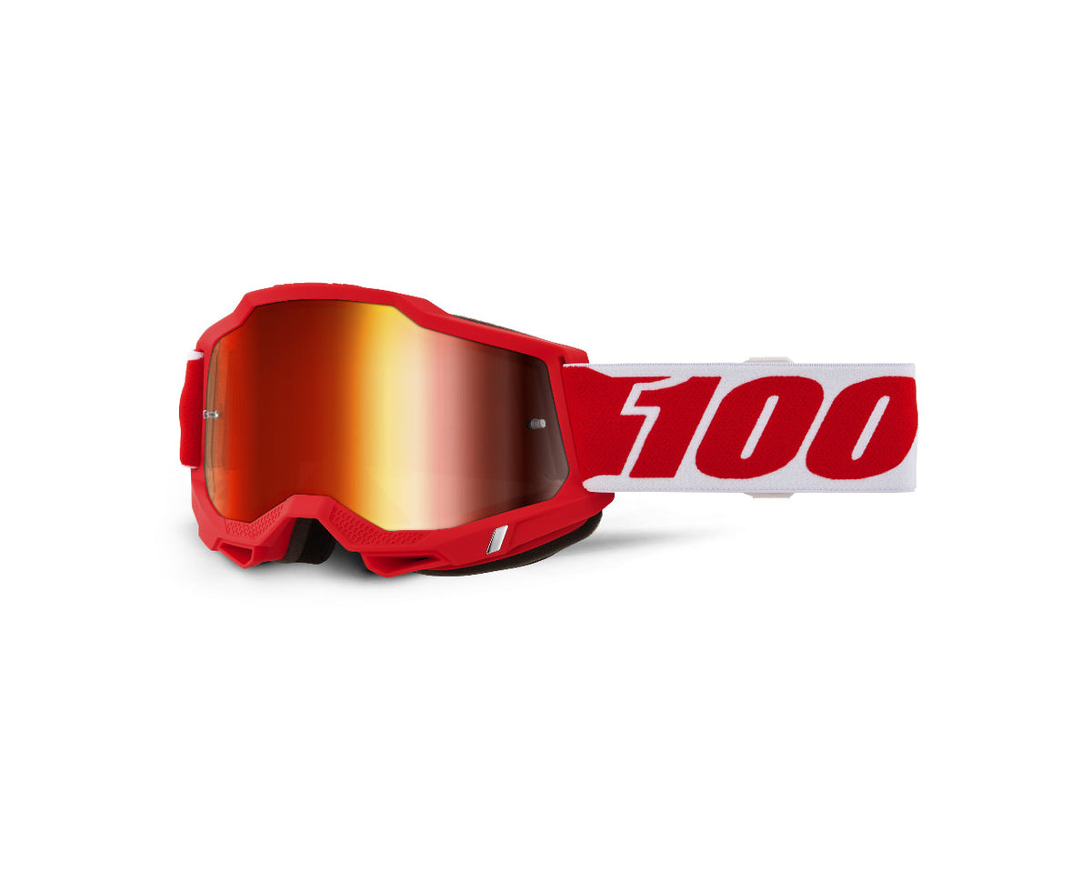 100% Goggles RD001 Accuri 2 Junior Youth Goggle Red Mirror Lens 5642-2134-50