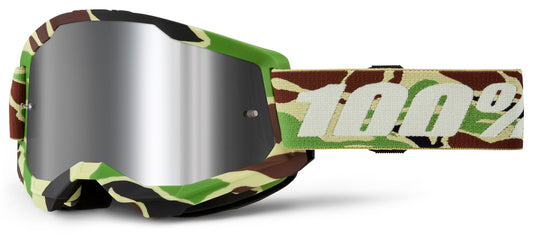 100% Goggles STRATA 2 WAR CAMO MIRR SIL Goggle  5652-2011-00