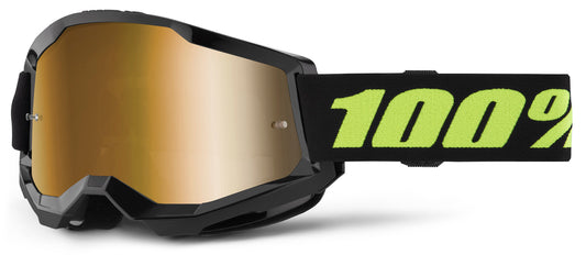 100% Goggles STRATA 2 SOLAR ECL MIRR GLD Goggle  5652-2013-00