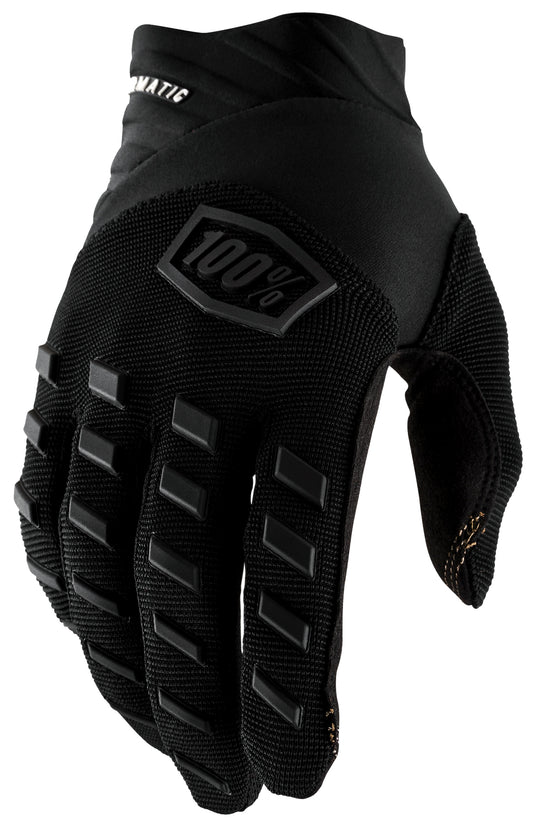 100%` Airmatic MX Dirtbike Glove Black/Coal 