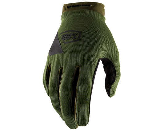 100% Ridecamp Off Road MX Gloves Green 
