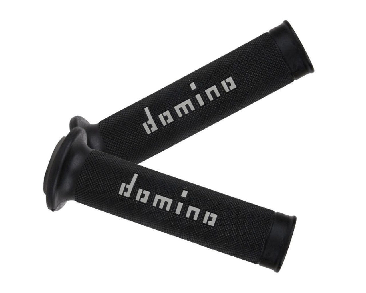 Domino Racing MotoGP Motorcycle Grip Pair 7/8" Black/Gray 58-2279
