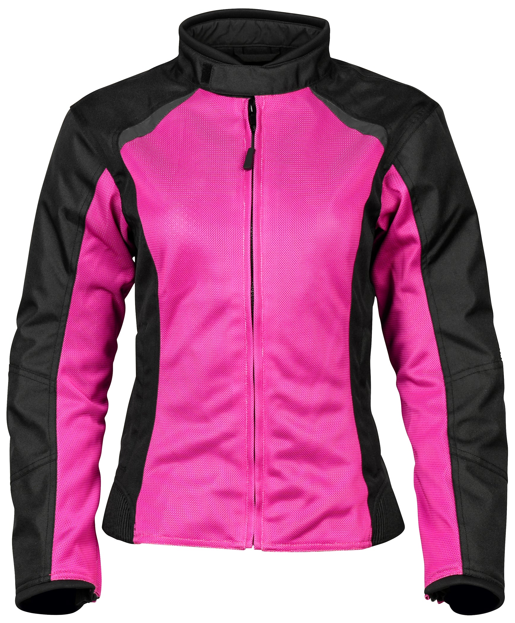 Noru Josei Womens Mesh Motorcycle Riding Jacket Pink/Black 