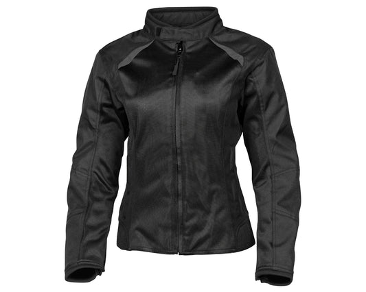 Noru Women's Josei Mesh Motorcycle Jacket Black