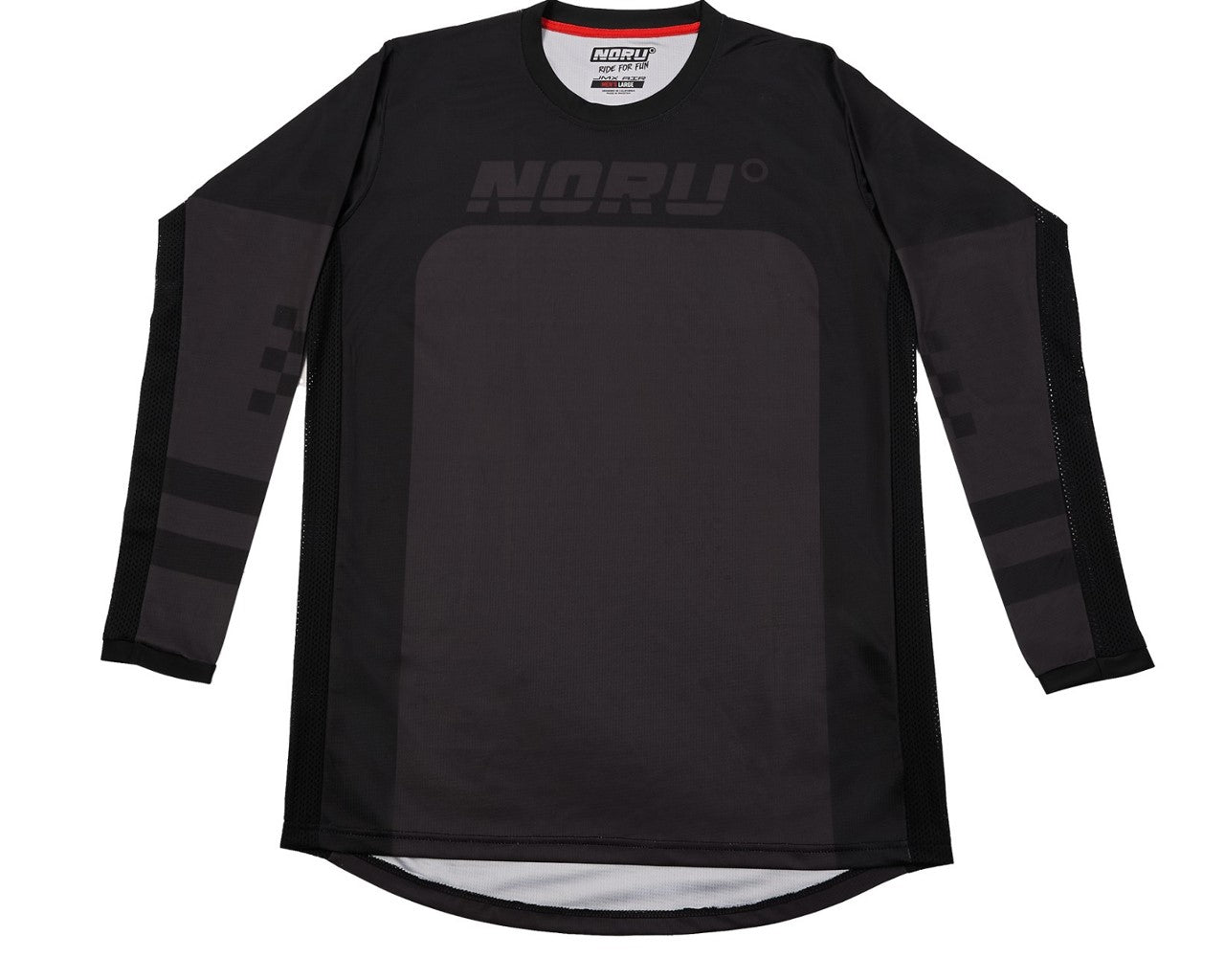 Noru JMX Vented Off Road MX Jersey Black 