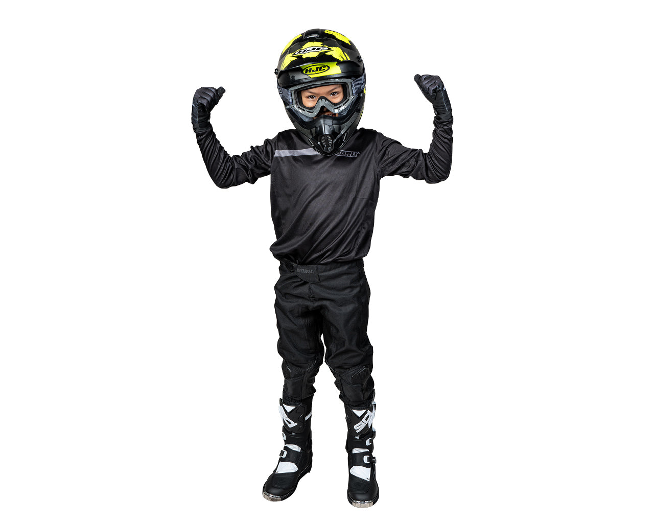 Noru Sugo Youth MX Off Road Pants Black