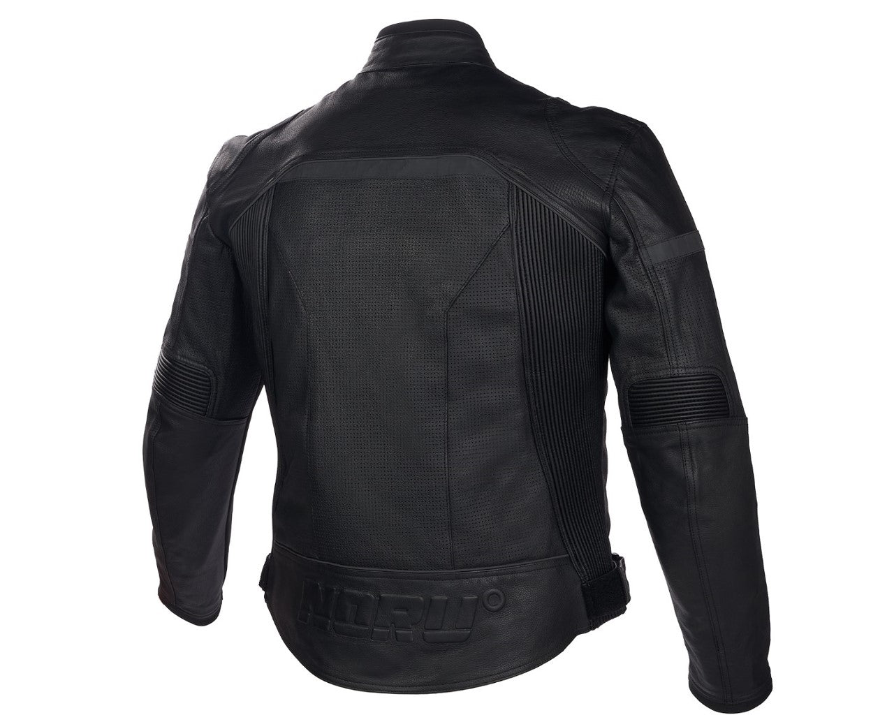 Noru Tetsuo Leather Motorcycle Riding Jacket Black 