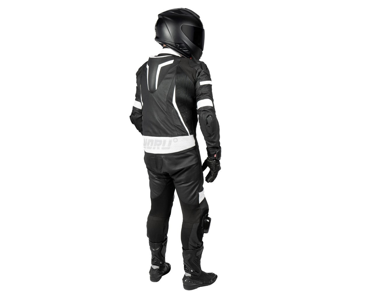 Noru Twenty-Eight 1 Piece Full Race Track Suit Black/White 