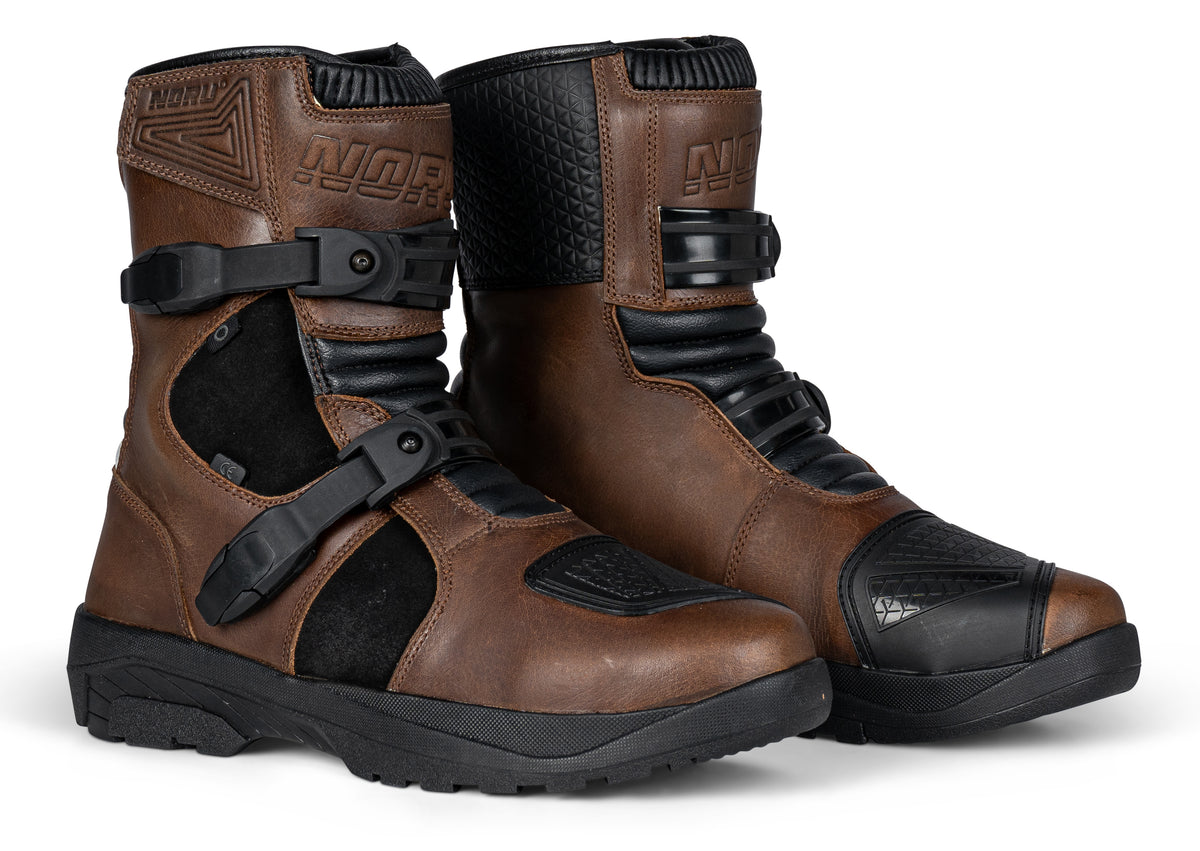 Light Adventure Riding Boot Noru Hakken Leather Adventure Riding Boot Waterproof Brown – Koup's ...