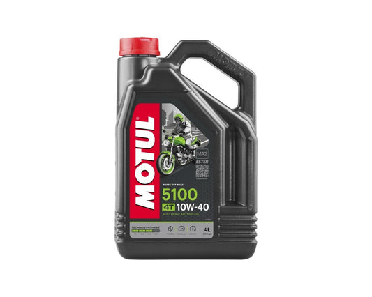 Motul 5100 Ester/Synthetic Blend 10w40 Motorcycle Oil 4 Liter 104068