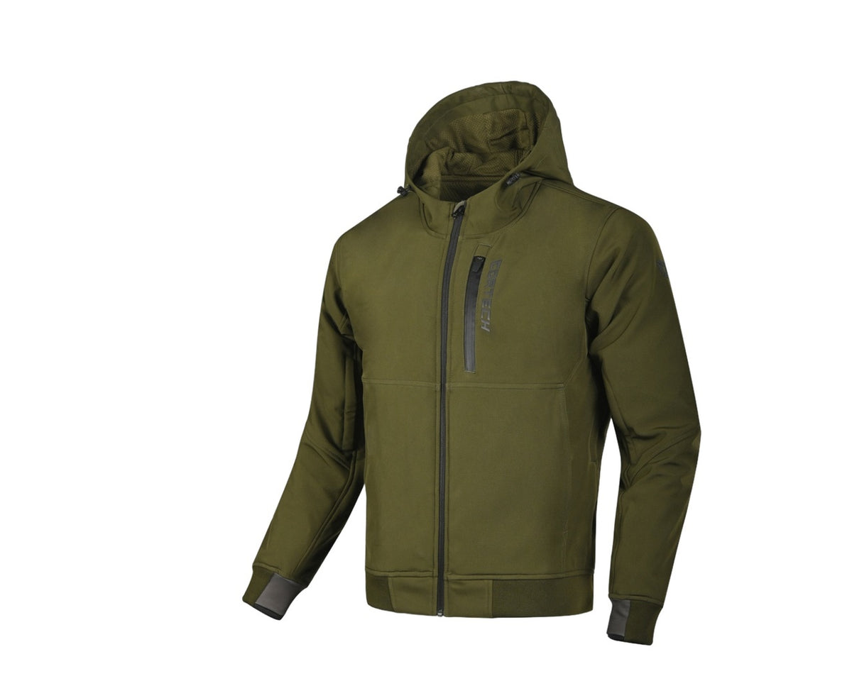 Cortech Meta Hoodie Waterproof Riding Jacket Green 