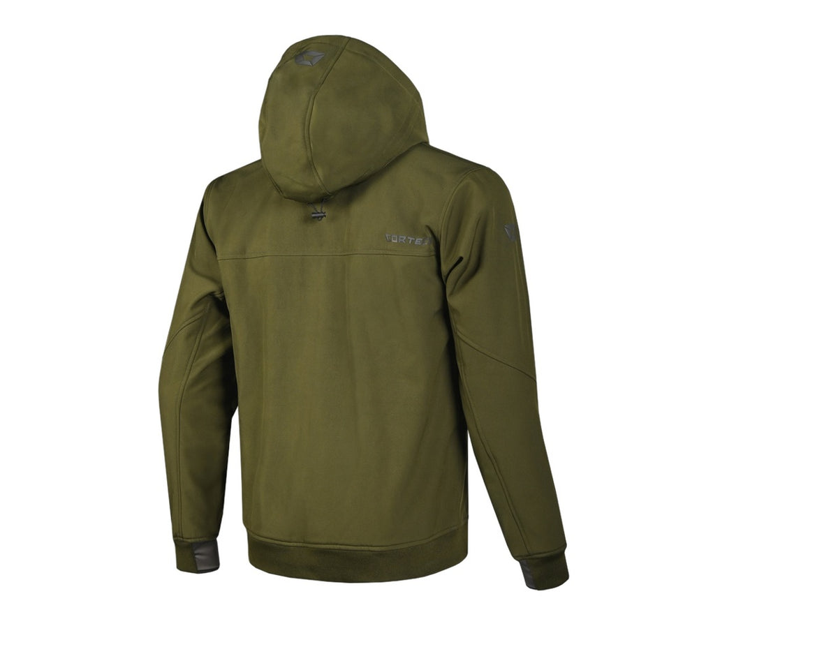 Cortech Meta Hoodie Waterproof Riding Jacket Green 