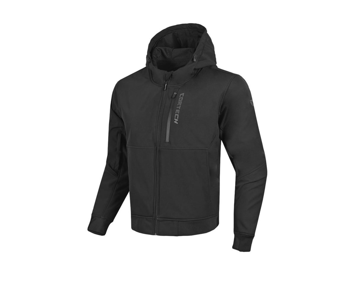 Cortech Meta Hoodie Waterproof Riding Jacket Black 