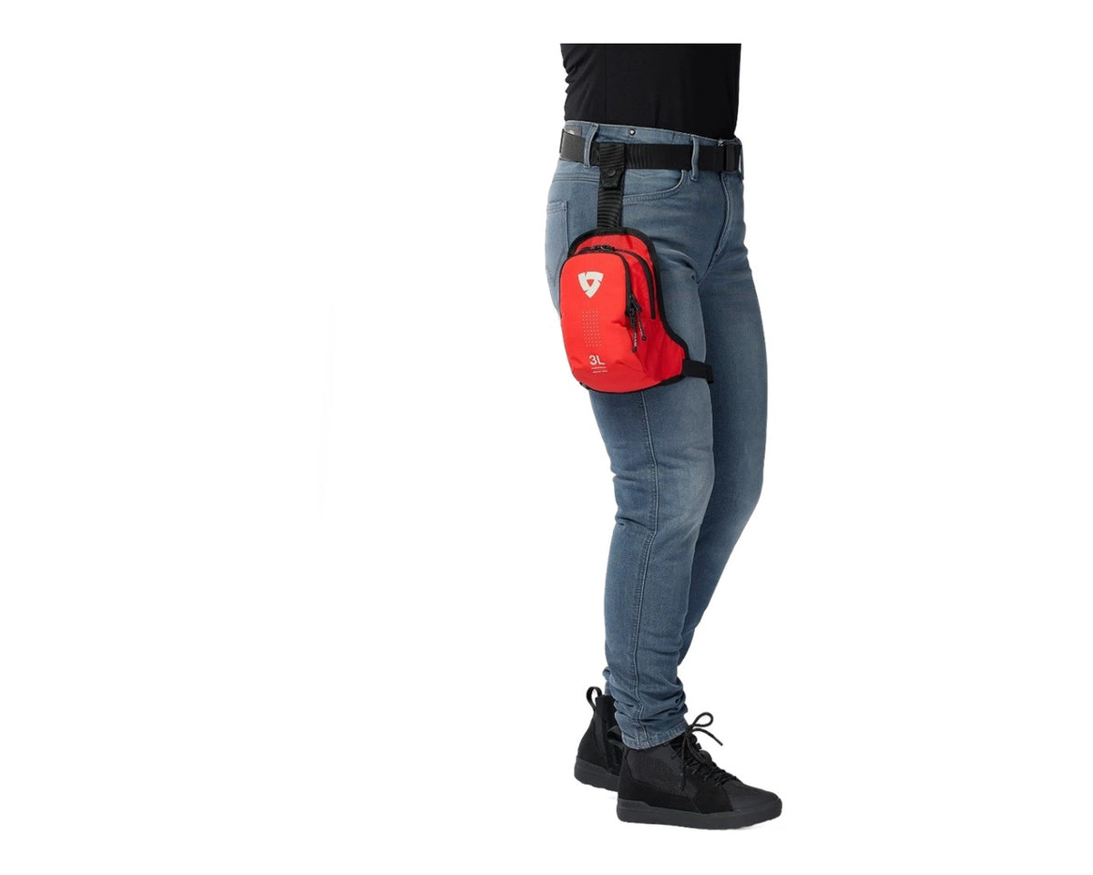 Rev'it Leg Thigh Bag NODE Red/Black FLU010
