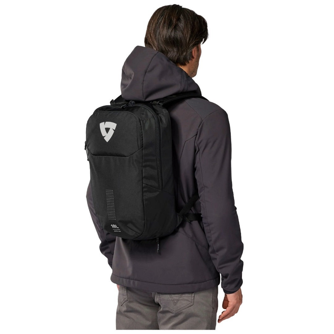 Rev'it Backpack Traject 18 Litre Black Compact FLU013