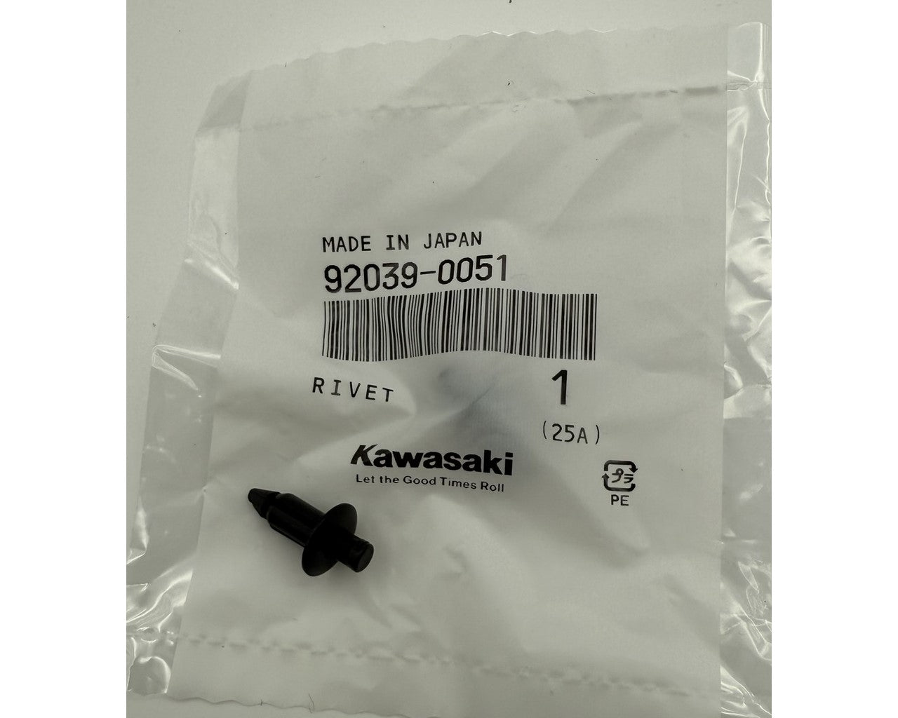 Kawasaki OEM Body/Cowling Plastic Rivet ZX-14R Z900 ZX-6R 92039