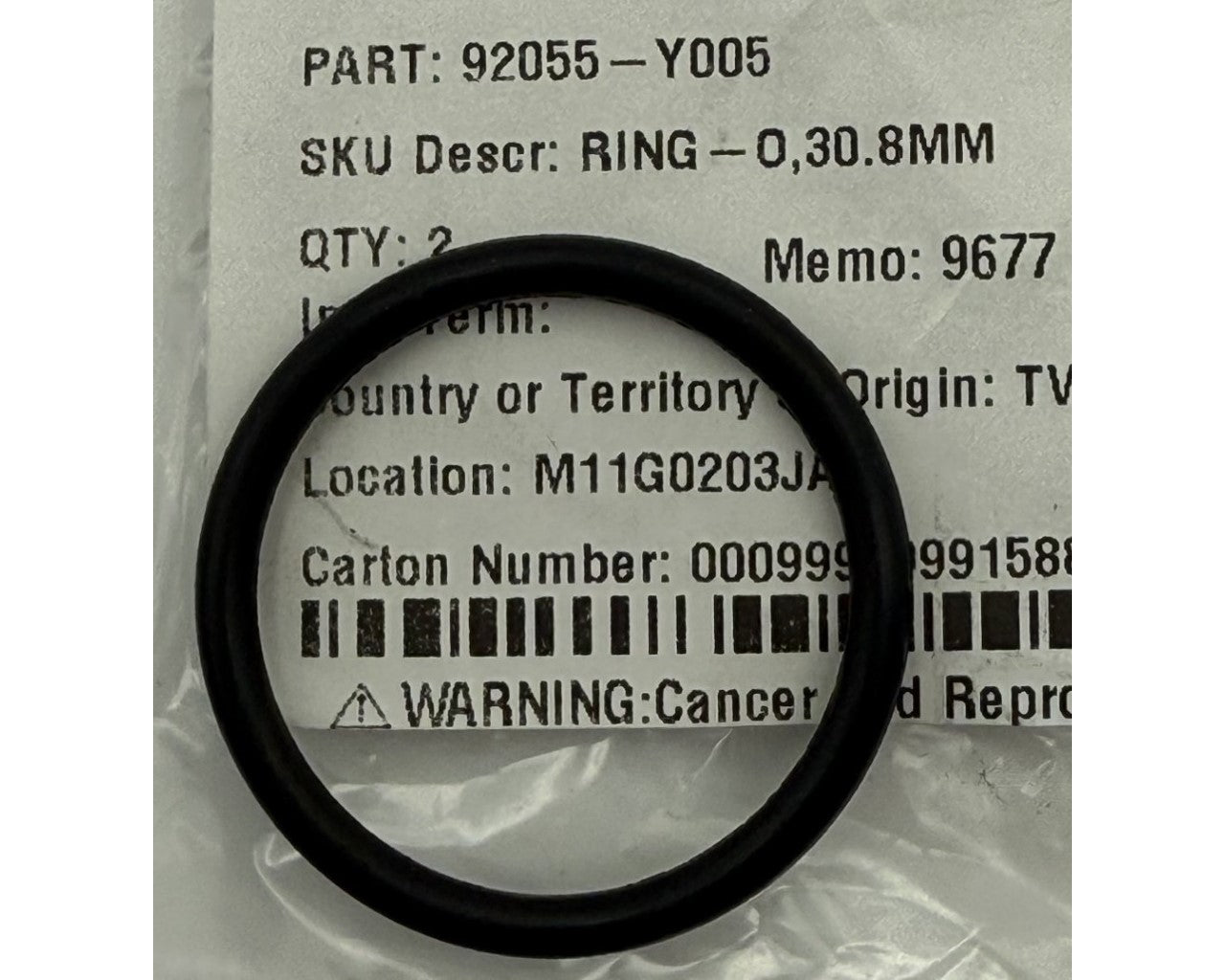 Kawasaki Oil Filler Cap O-Ring KFX50 90 KVF300 92055-Y005