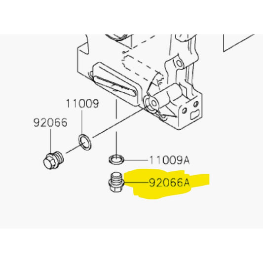 Kawasaki OEM Oil Drain Bolt Mule SX 610 4010 92066-2253