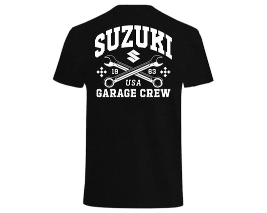 Suzuki Garage Crew T-Shirt Black 