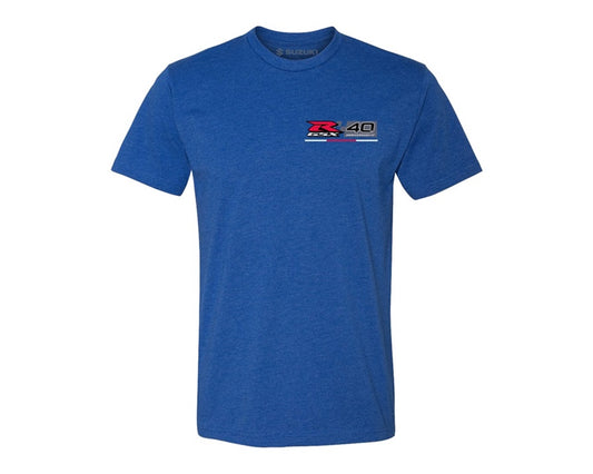 Suzuki GSX-R 40th Anniversary T-Shirt Limited Edition Blue 