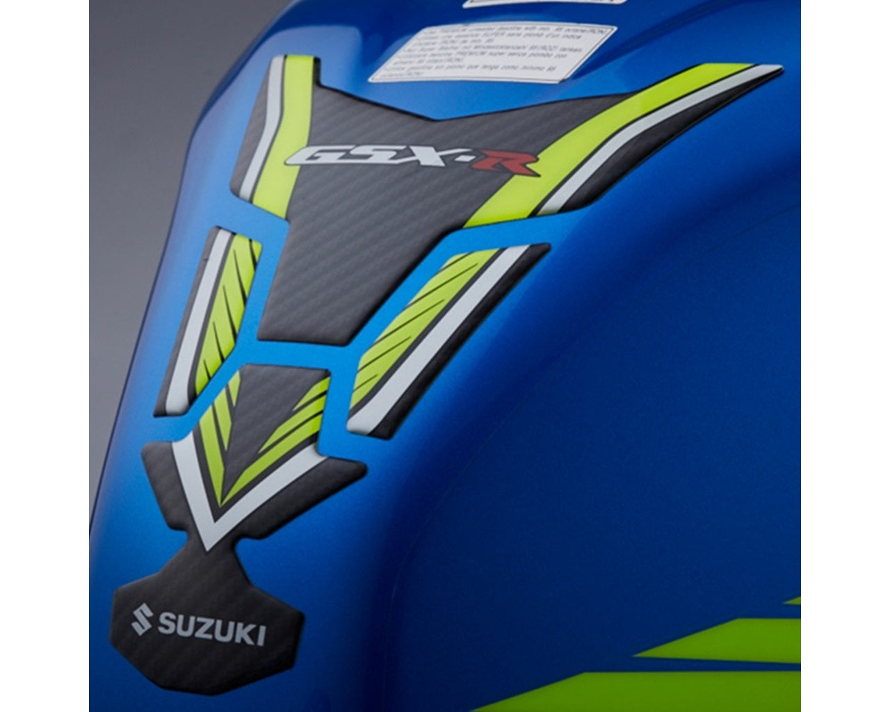 Suzuki Carbon & Yellow Gas Tank Pad - GSX-R1000 2017-2026+ 990D0-17KA1-PAD