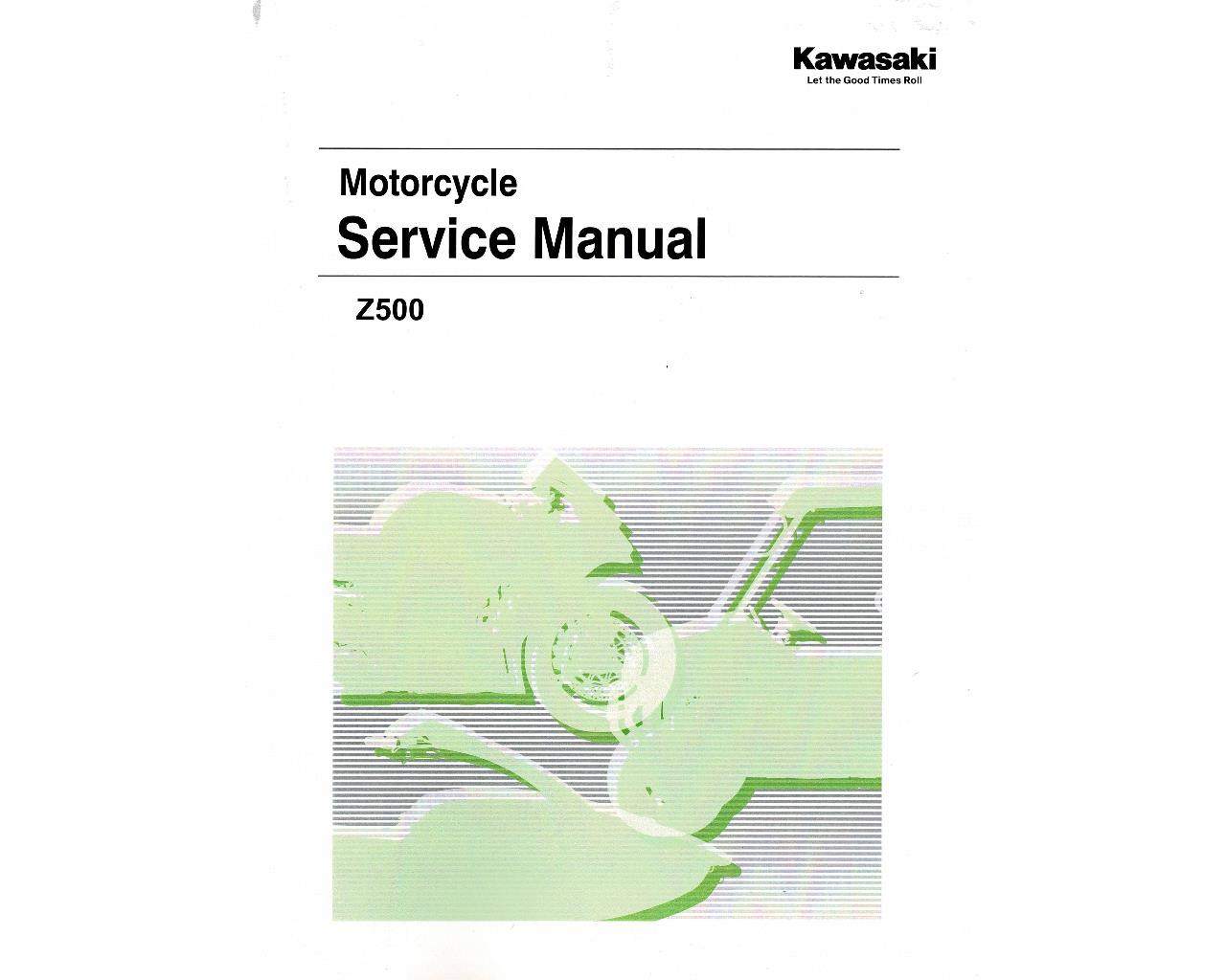 Kawasaki Factory Service Manual Z500 2024+ 99832-0306-01