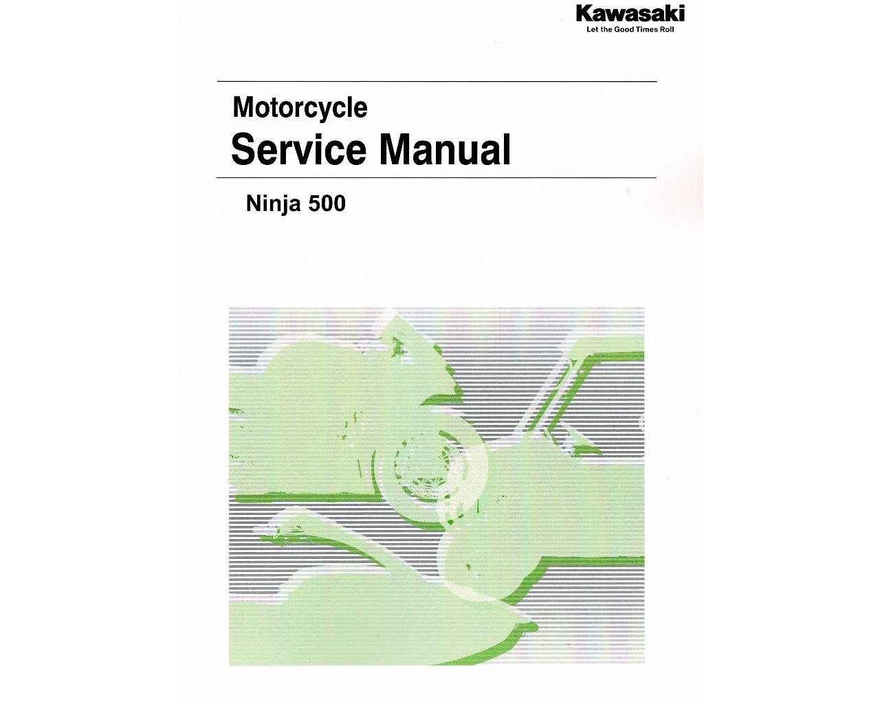 Kawasaki Factory Service Manual EX500 Ninja 500 2024+ 99832-0307-01