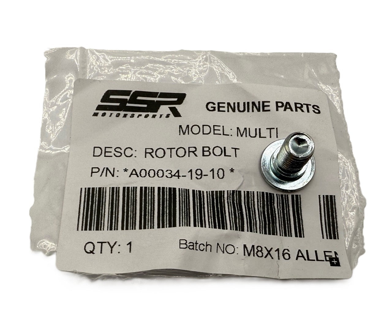 SSR Motorsports Rotor Bolt SR70C SR110 SR125 Auto Semi A00034-19-10