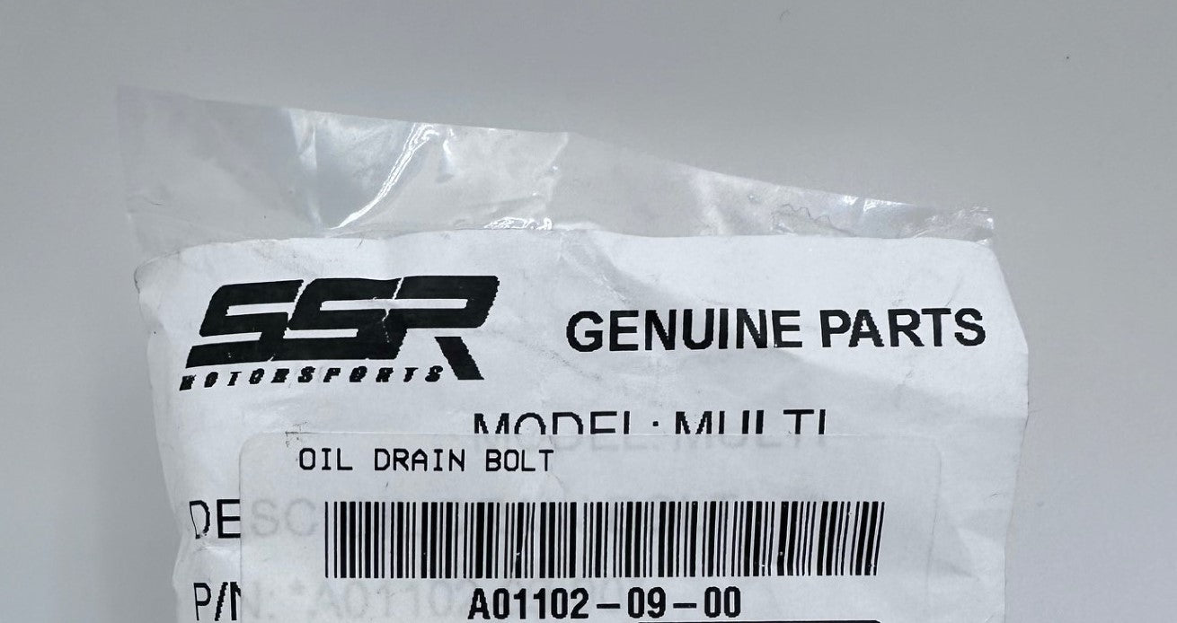 SSR Motorsports OEM Oil Drain Bolt SR70 SR110 SR125 A01102-09-00