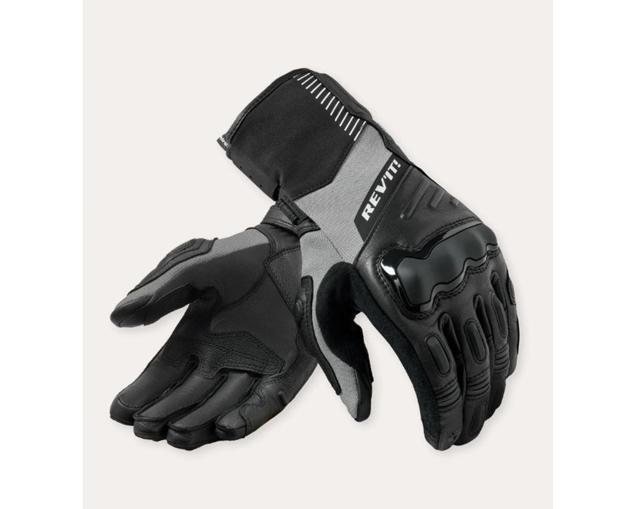 REV'IT! Men's Sand 5 H2O Adventure Touring Motorcycle Gloves, Black Black 