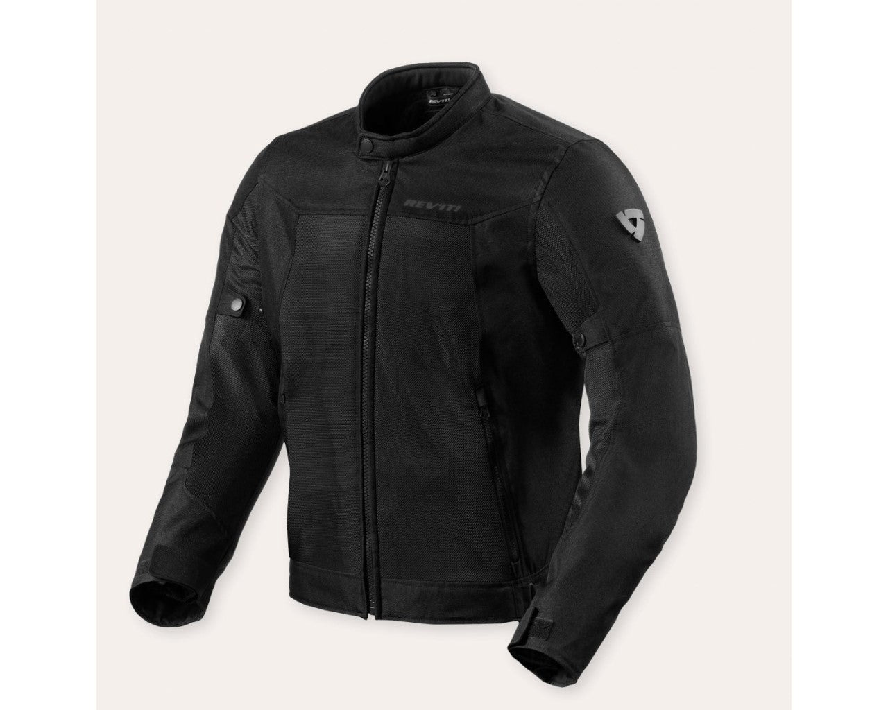 REV'IT! Men's Eclipse 2 Mesh Motorcycle Jacket, Black Black 