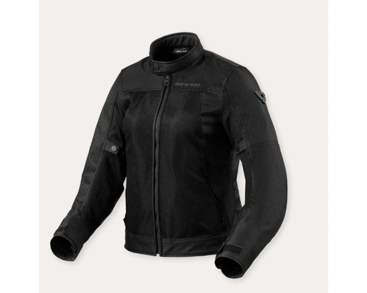 REV'IT! Women's Eclipse 2 Mesh Motorcycle Jacket, Black Black 