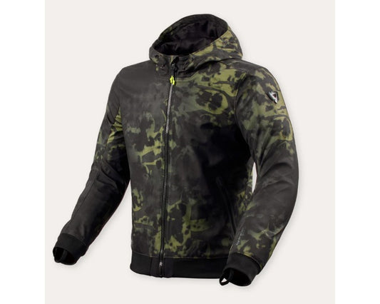 REV'IT! Men's Saros WB Urban Sport Motorcycle Jacket, Dark Green Black 