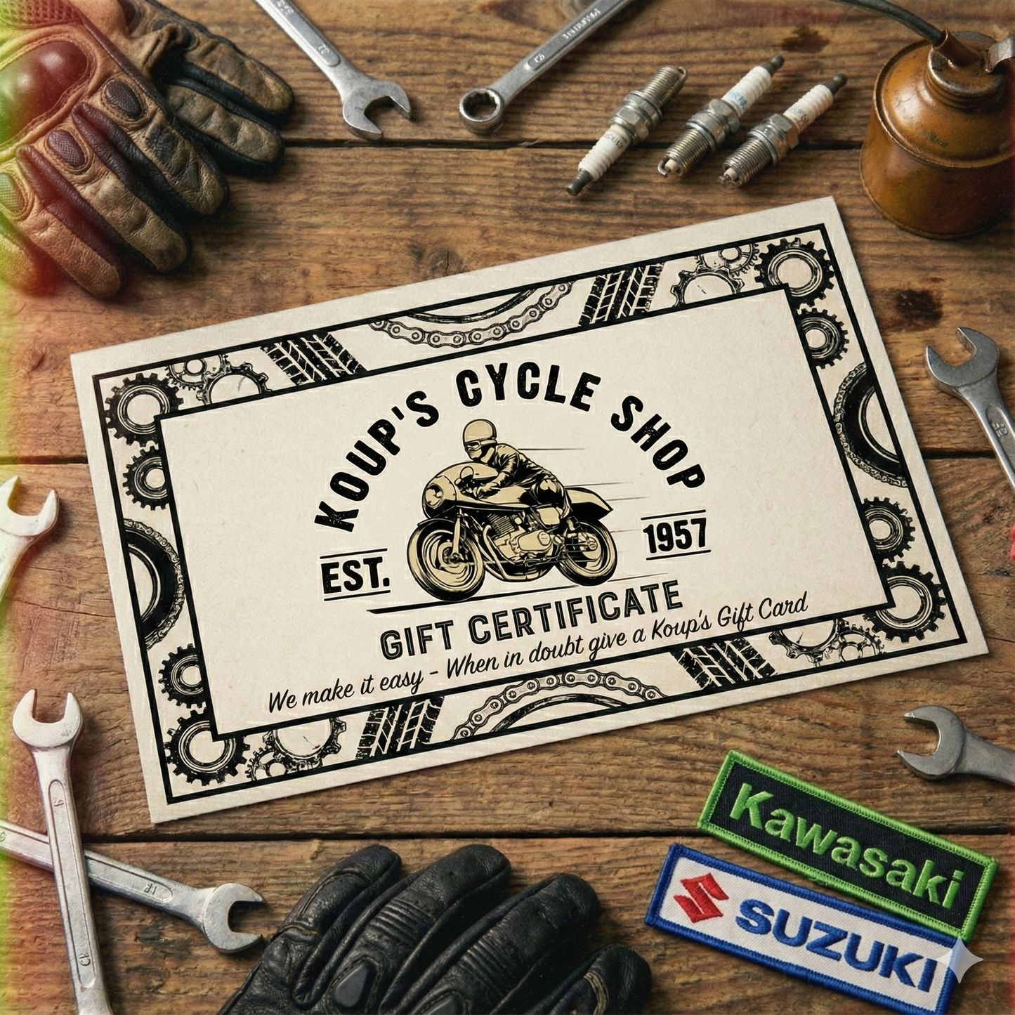 shop.koups.com Gift Card - The Ultimate Rider's Gift